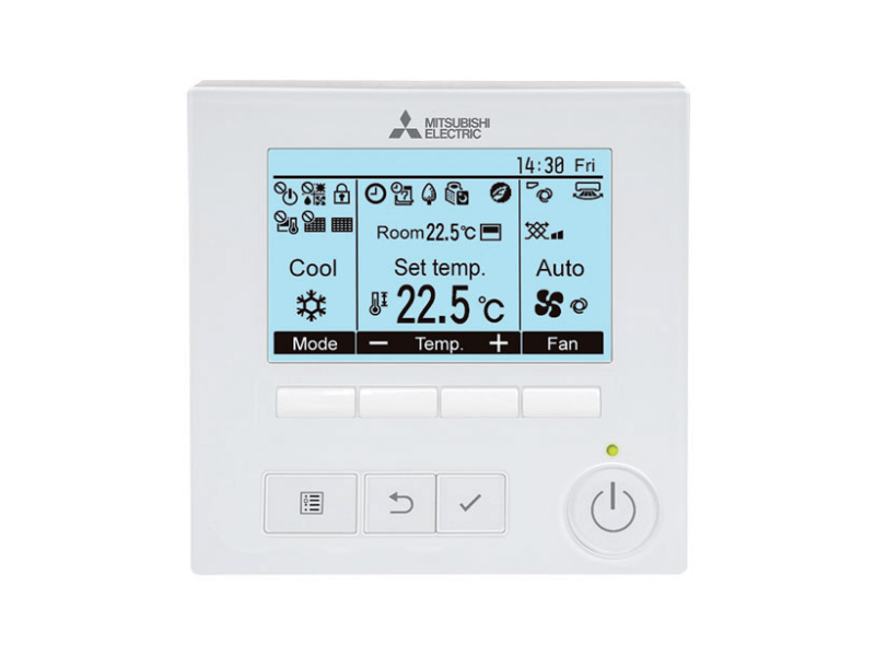 Mitsubishi Electric Wired Backlit Controller PAR-41MAA | Oz Air Online