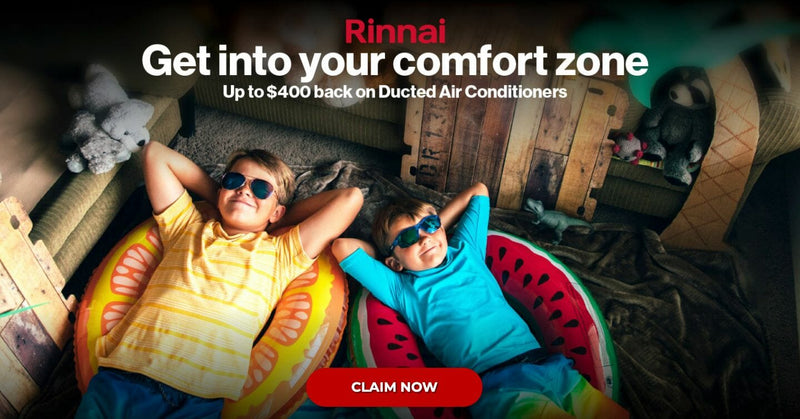 Rinnai Ducted Air conditioning Cashback Promotion