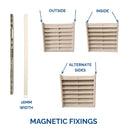 Air Diverter | Magnetic Air Conditioner Deflector (Air Bender)