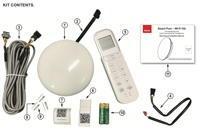 Rinnai SmartPort WiFi Kit LCACWIFIKIT For Ducted Systems