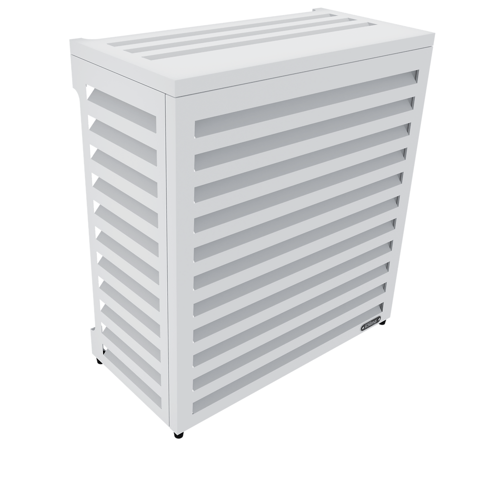 Air Conditioning Cover - Louvred Aluminium Screen | Oz Air Online