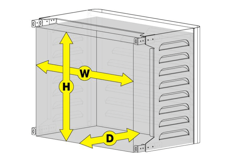 Air Conditioning Cover - AC Aluminium Louvred Screen