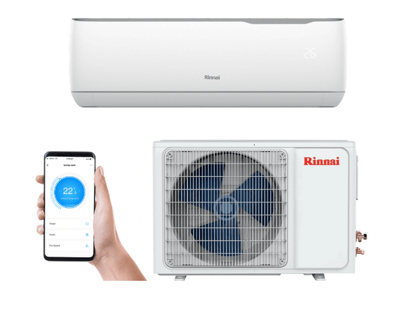 Rinnai 2.5kW T Series Inverter Split System HSNRT25B - Built-in WiFi